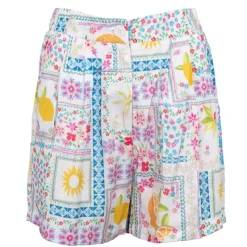 Outlet Short solia taille haute à motifs estivaux Femme Femme Short, Bermuda