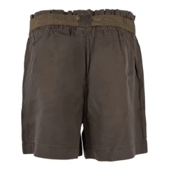 Discount Short taille haute avec ceinture en tencel Femme Femme Short, Bermuda