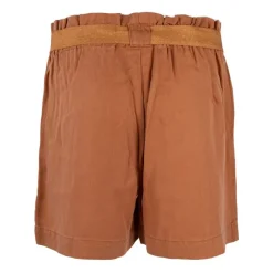 Best Short taille haute avec ceinture en tencel Femme Femme Short, Bermuda