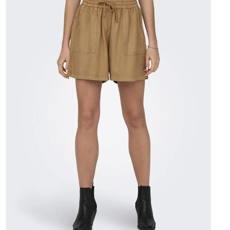 New Short taille haute fluide avec poches Femme Femme Short, Bermuda