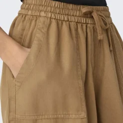 New Short taille haute fluide avec poches Femme Femme Short, Bermuda