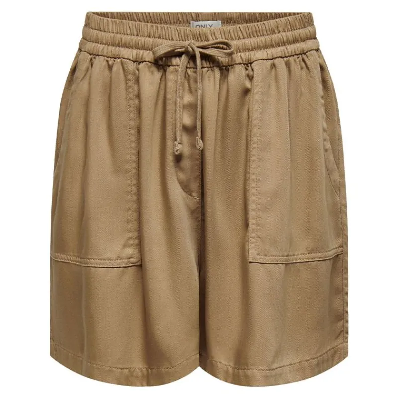 New Short taille haute fluide avec poches Femme Femme Short, Bermuda