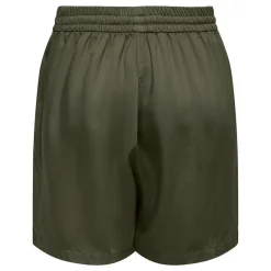 Online Short taille haute fluide avec poches Femme Femme Short, Bermuda