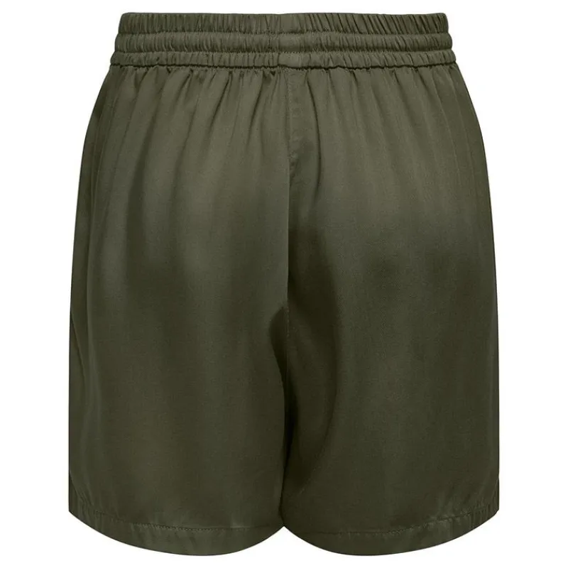 Online Short taille haute fluide avec poches Femme Femme Short, Bermuda