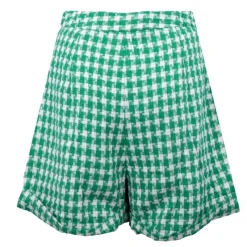 Outlet Short priss tweed pied de poule Femme Femme Short, Bermuda