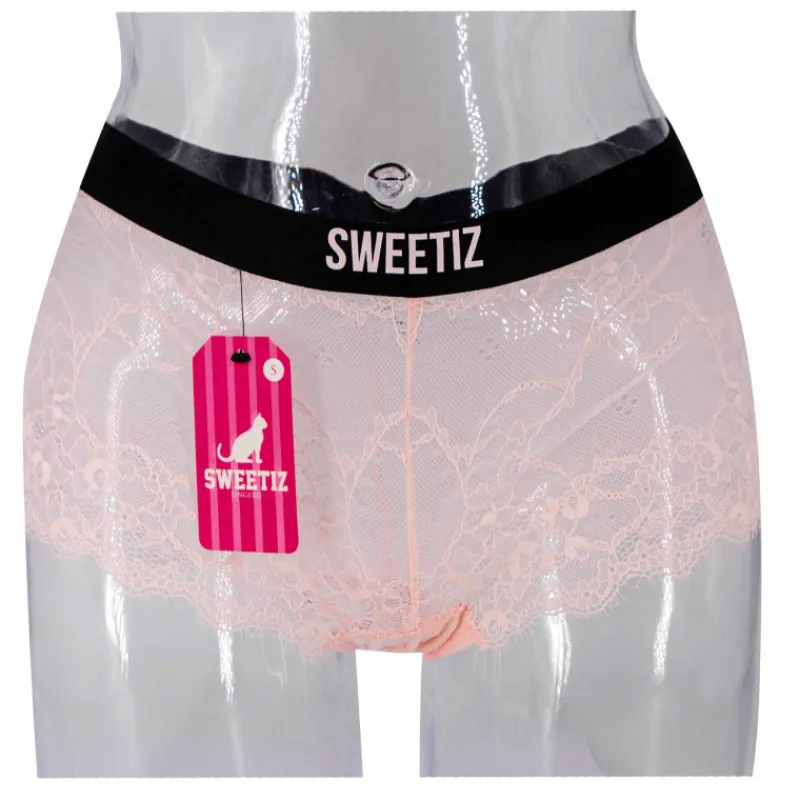 Hot Shorty en dentelle bande élastique logo sexy Femme Femme Lingerie