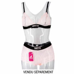 Hot Shorty en dentelle bande élastique logo sexy Femme Femme Lingerie