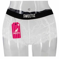 Hot Shorty en dentelle bande élastique logo sexy Femme Femme Lingerie