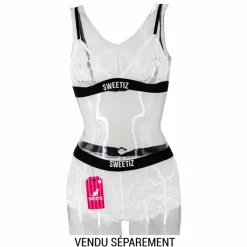 Hot Shorty en dentelle bande élastique logo sexy Femme Femme Lingerie