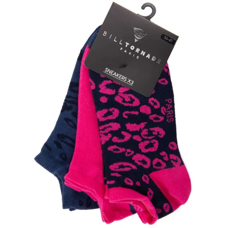 Online Socquette fantaisie lot x3 Femme Femme Chaussettes