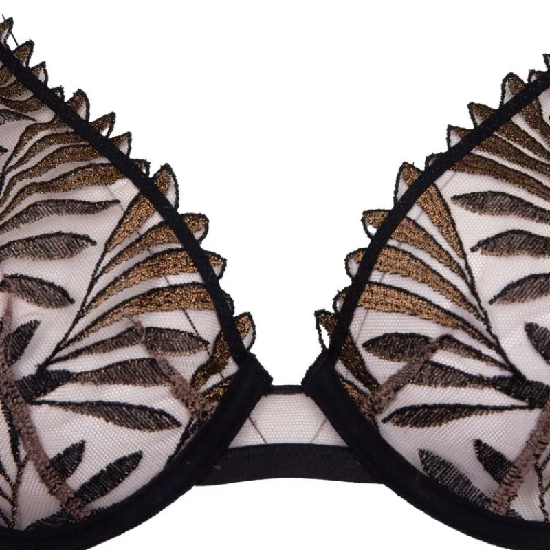 Hot Soutien gorge transparent noir et à dentelle Femme Femme Lingerie