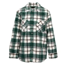 Surchemise polaire légère à carreaux bucheron Femme Femme Veste, Doudoune, Manteau