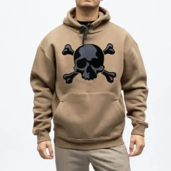 Discount Sweat capuche brook imprimé tête de mort Homme Homme Pull, Gilet, Sweat