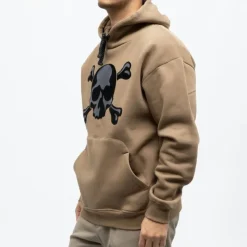 Discount Sweat capuche brook imprimé tête de mort Homme Homme Pull, Gilet, Sweat