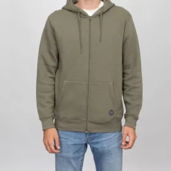 New Sweat capuche zippé manches longues poche kangourou Sylvain Homme Homme Pull, Gilet, Sweat