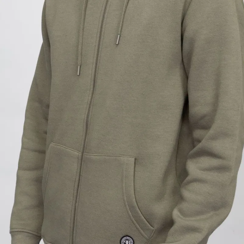 New Sweat capuche zippé manches longues poche kangourou Sylvain Homme Homme Pull, Gilet, Sweat