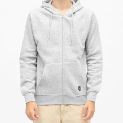 Sale Sweat capuche zippé manches longues poche kangourou Sylvain Homme Homme Pull, Gilet, Sweat