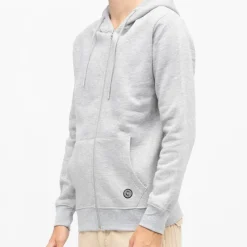 Sale Sweat capuche zippé manches longues poche kangourou Sylvain Homme Homme Pull, Gilet, Sweat