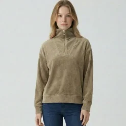 New Sweat col camionneur doline Femme Femme Pull, Gilet, Sweat