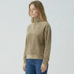 New Sweat col camionneur doline Femme Femme Pull, Gilet, Sweat