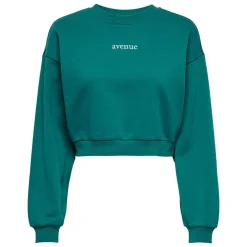 Clearance Sweat court inscription "avenue" poitrine Femme Femme Pull, Gilet, Sweat|Vetements De Sports Femme