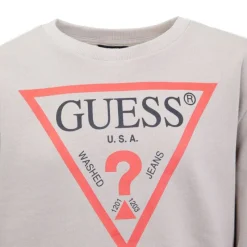 Clearance Sweat en coton col rond avec logo Enfant Enfant Sweat, Pull, Gilet