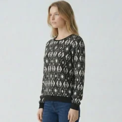 Hot Sweat ikat roc Femme Femme Pull, Gilet, Sweat