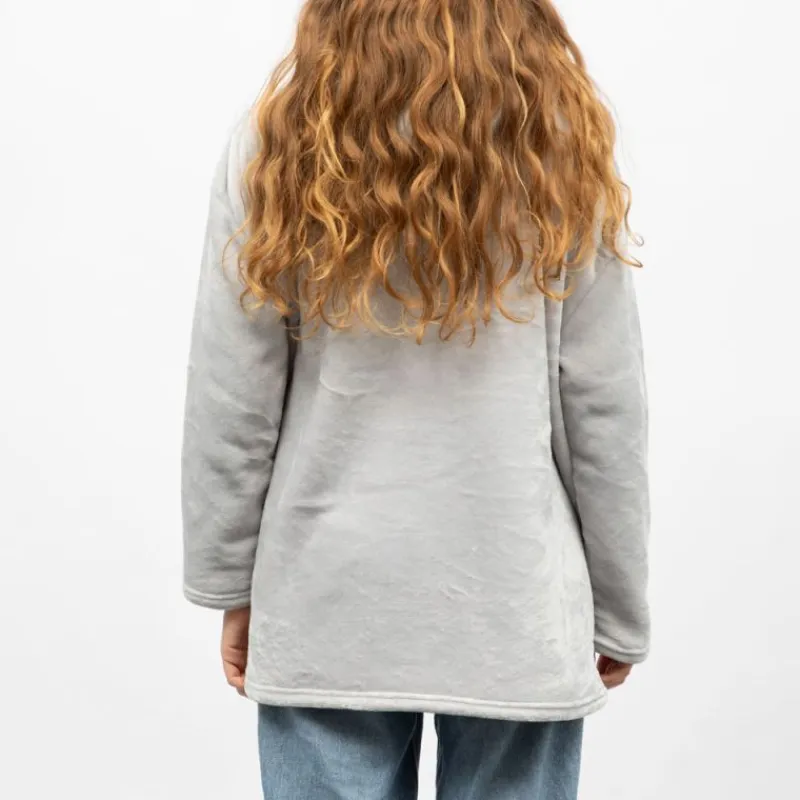 Outlet Sweat plaid à capuche avec grande poche Femme Femme Lingerie De Nuit