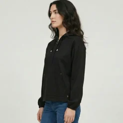 Sale Sweat zip a capuche lignite Femme Femme Pull, Gilet, Sweat