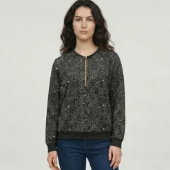 Outlet Sweat zip Femme Femme Pull, Gilet, Sweat