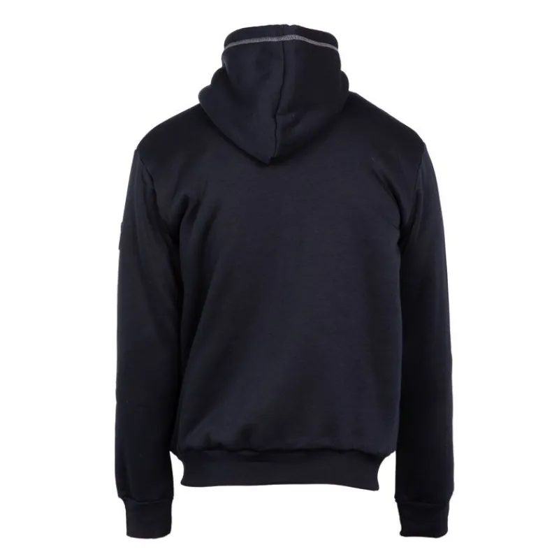 Outlet Sweat zippé à capuche fourrée surpiqures colorées Homme Homme Pull, Gilet, Sweat|Vetements De Sports Homme