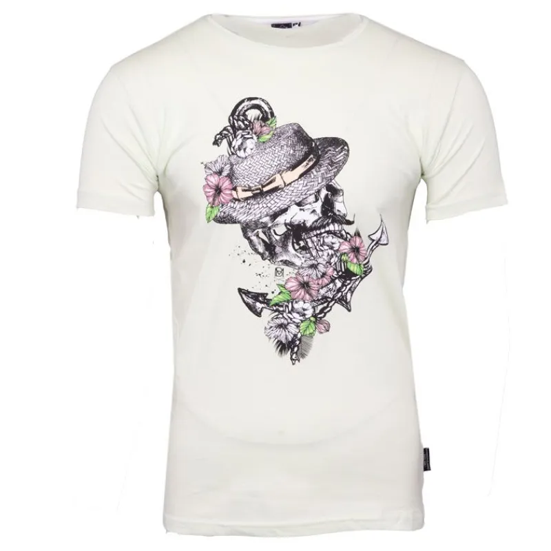 Tee shirt à motif tete de mort mika Homme Homme Tee Shirt