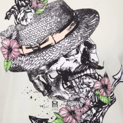 Tee shirt à motif tete de mort mika Homme Homme Tee Shirt