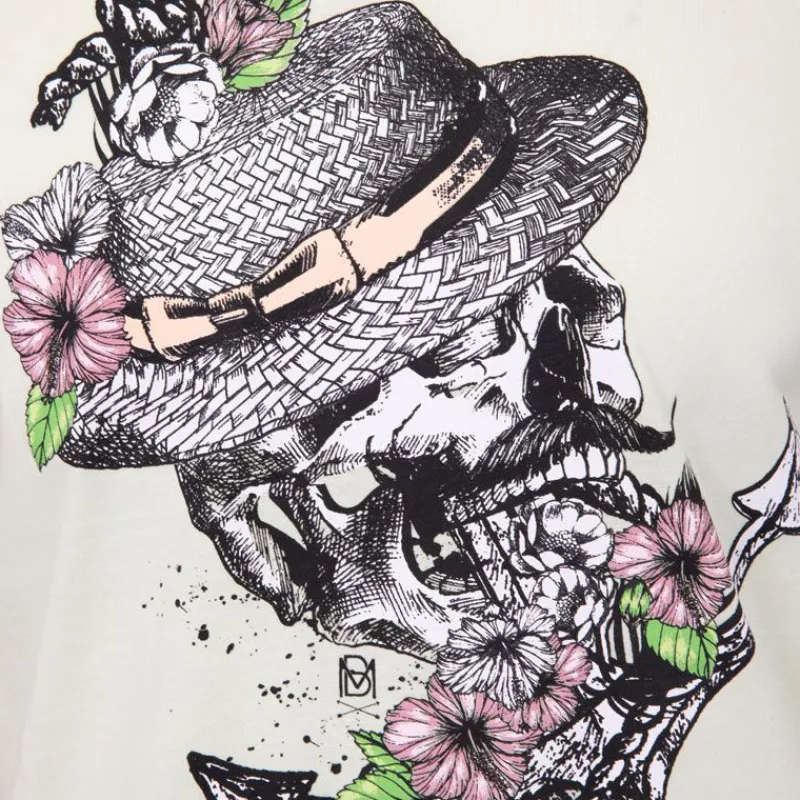 Tee shirt à motif tete de mort mika Homme Homme Tee Shirt