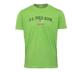 Outlet Tee shirt avec texte logo acid green nick Homme Homme Tee Shirt