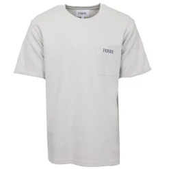 Clearance Tee shirt basique avec poche tissu texturé logo brodé Homme Homme Tee Shirt