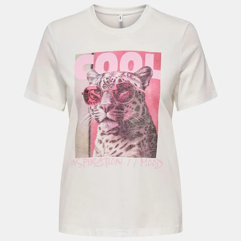 Online Tee shirt basique hariettte impression léopard Femme Femme Haut, Chemise|Tee Shirt