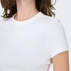 Hot Tee shirt basique col rond coton bio Femme Femme Tee Shirt|Haut, Chemise