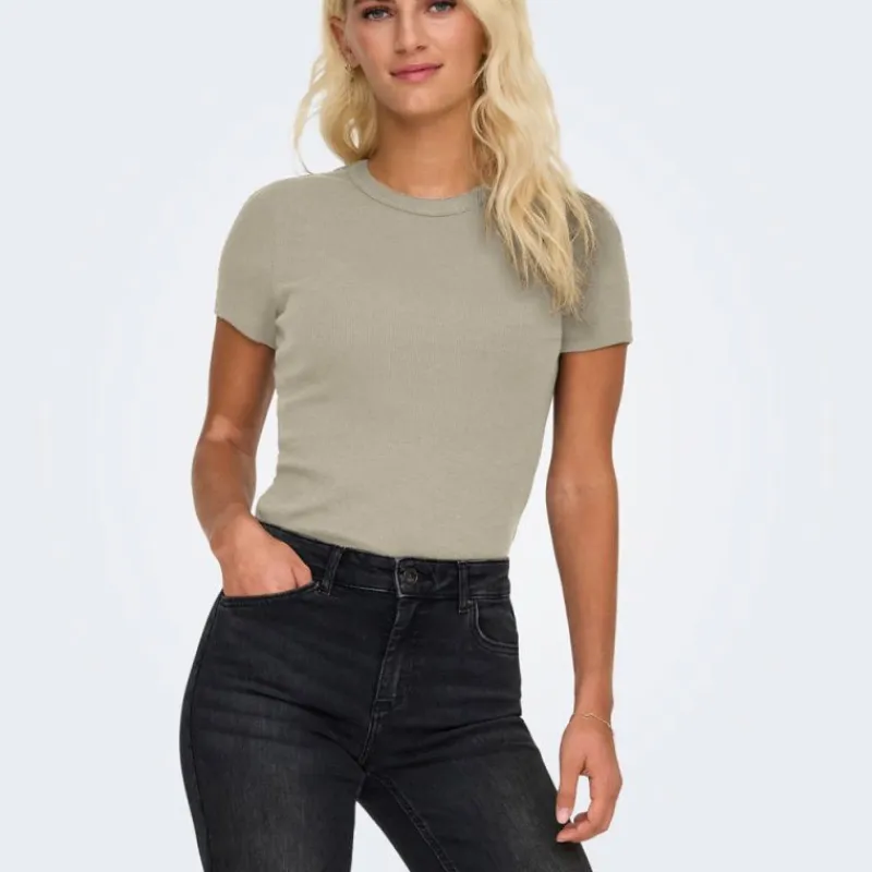 Discount Tee shirt basique col rond coton bio Femme Femme Tee Shirt|Haut, Chemise