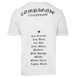 Clearance Tee shirt basique coton avec imprimé villes américaines Homme Homme Tee Shirt