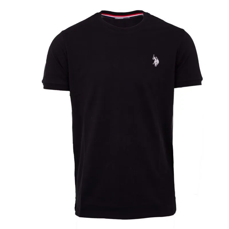Sale Tee shirt basique doux coton logo brodé Homme Homme Tee Shirt