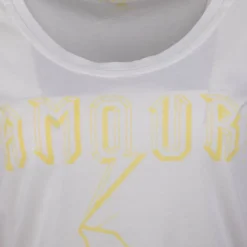 Discount Tee shirt inscription amour jaune dora Femme Femme Haut, Chemise|Tee Shirt