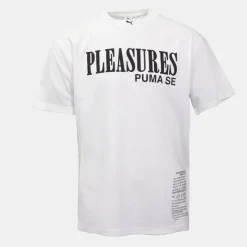 Outlet Tee shirt x Pleasures avec inscription Homme Homme Vetements De Sports Homme|Tee Shirt