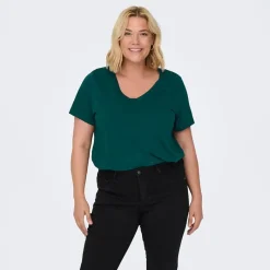 Discount Tee shirt Bonnie col V regular fit Femme Femme Haut, Chemise|Tee Shirt