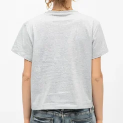 Sale Tee shirt carré basique chiné tomi Femme Femme Haut, Chemise|Tee Shirt