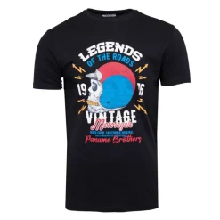 Outlet Tee shirt casque moto coton squelette Homme Homme Tee Shirt