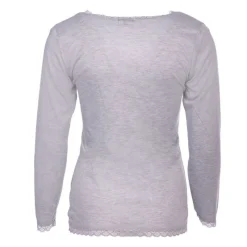 Outlet Tee shirt chaud à dentelle col V ysia Femme Femme Tee Shirt|Haut, Chemise