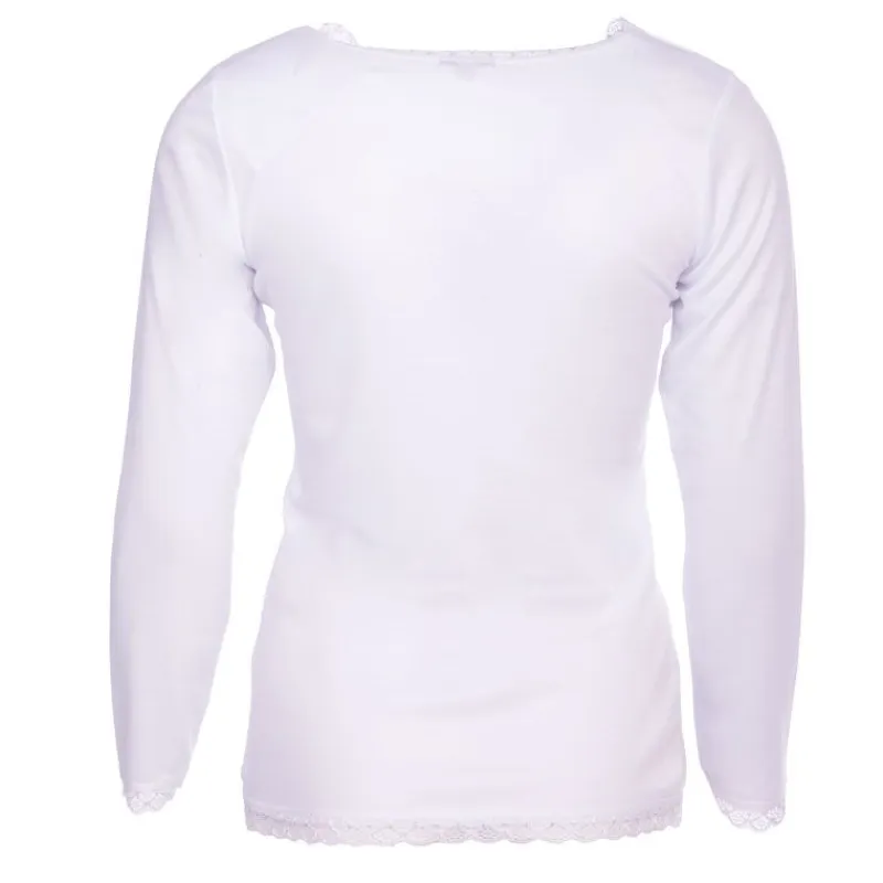 Hot Tee shirt chaud à dentelle col V ysia Femme Femme Haut, Chemise|Tee Shirt