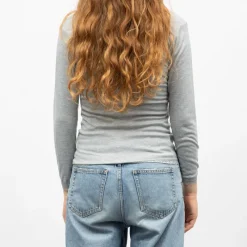 Clearance Tee shirt chaud col V à dentelle kalou Femme Femme Tee Shirt|Haut, Chemise