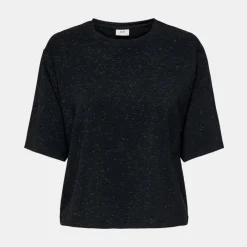 Discount Tee shirt chiné fils dorés kallas Femme Femme Tee Shirt|Haut, Chemise